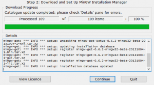 MinGW install 3